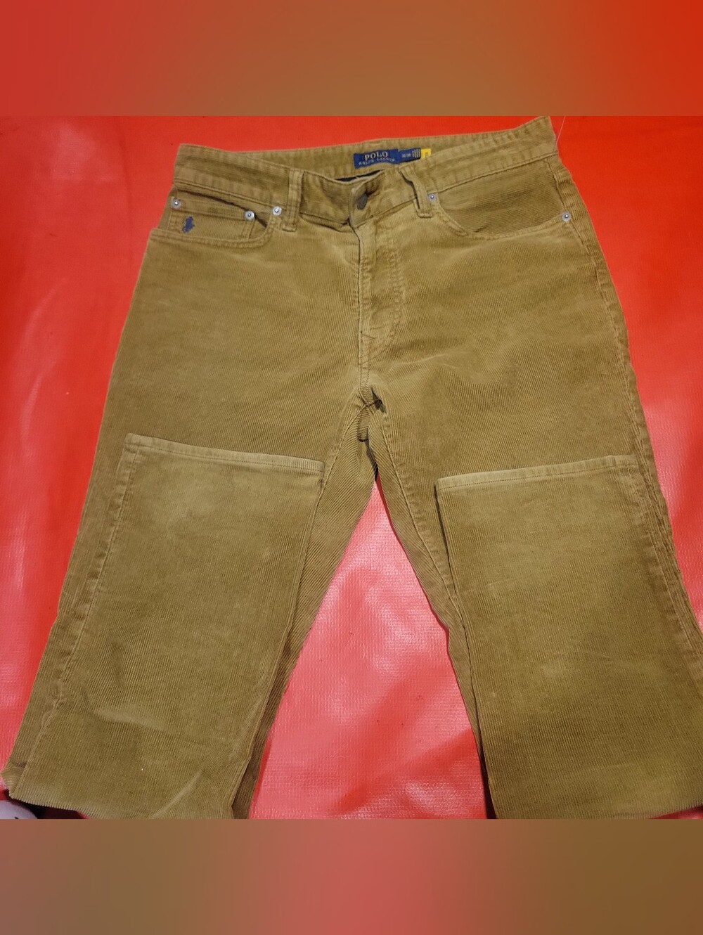 Polo Ralph Lauren Men's Brown Corduroy Pants 32x30 Straight Stretch